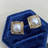 Real Pearl Women Earrings Stud Wedding Jewelry