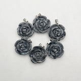 ShimmerS Rose Natural Stone Pendants & Necklaces 6pcs/lot