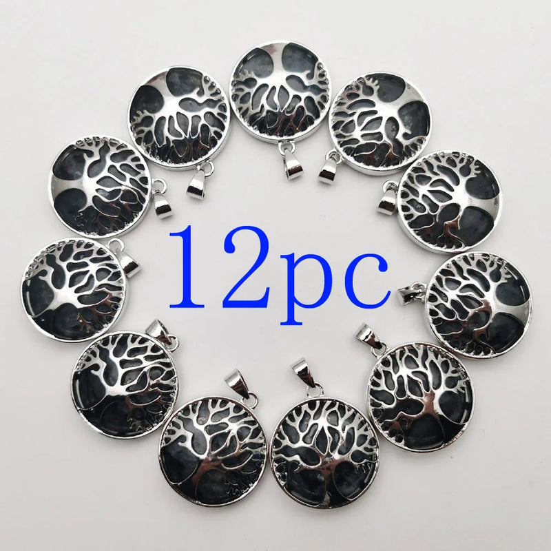 ShimmerStone Tree of Life Necklace Pendant for Jewelry Making