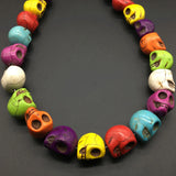 Turquoise Skull Skeleton Loose Beads DIY Jewelry Accessory