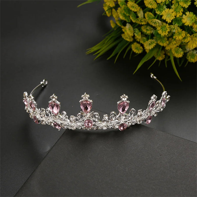 Bridal Rhinestone Crown Hair Jewelry