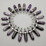 Amethyst Natural Stone Crystal Pendant for Jewelry Making