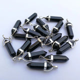 24pc Natural Stone Crystal Chakra Pendant Necklaces for Jewelry Making