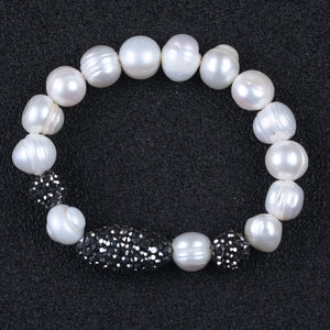 Freshwater Pearl and Resin Bracelet