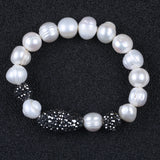 Freshwater Pearl and Resin Bracelet