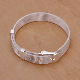 925 Silver Wedding Bracelet Chain High Jewelry for Women Men