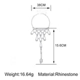 Rhinestone Flower Wedding Anklet with Toe - Boho Foot Beach Anklet