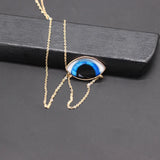 Geometric Eye Necklace Metal Gorgeous Eye Chain Necklace 847