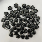 Amethyst Quartz Rose Heart Pendant Necklace Jewelry Accessory 36pc