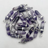 Wolf Tooth Amethyst Crystal Gemstone Pendant for DIY Jewelry Making