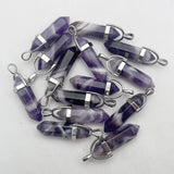 Wolf Tooth Amethyst Crystal Gemstone Pendant for DIY Jewelry Making