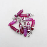 Rose Agate Pendant Necklace for Jewelry Making