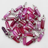 Rose Agate Pendant Necklace for Jewelry Making