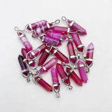 Rose Agate Pendant Necklace for Jewelry Making