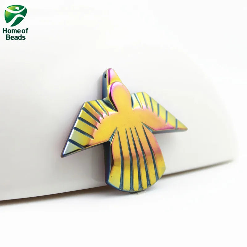 Hematite Rainbow Pigeon Pendant DIY Accessories HP1142