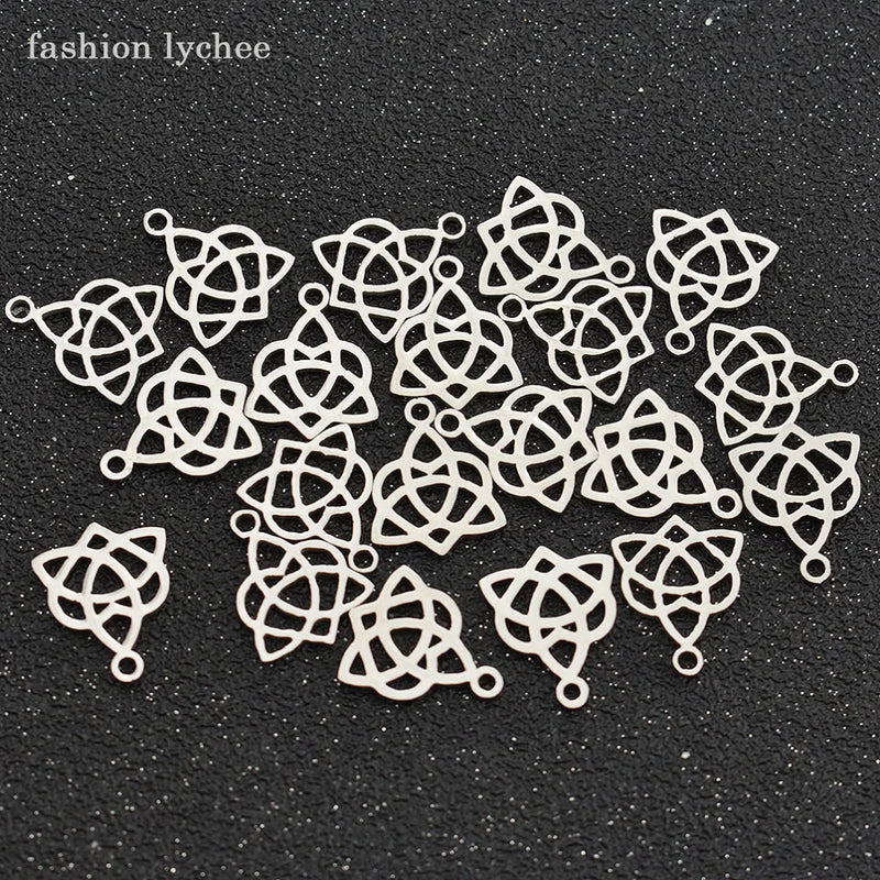 20pcs Stainless Steel Charm for DIY Jewelry Making