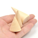 Lychee Japanese Style 3pcs Wood Finger Ring Display Holder Stand