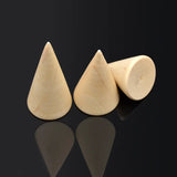 Lychee Japanese Style 3pcs Wood Finger Ring Display Holder Stand