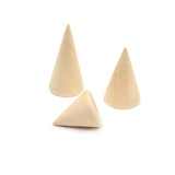 Lychee Japanese Style 3pcs Wood Finger Ring Display Holder Stand