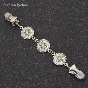 Lychee Chinese Knot Crystals Sweater Clips Jewelry Accessory