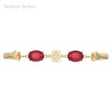 Lychee Chinese Knot Crystals Sweater Clips Jewelry Accessory