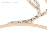 Crystal Rhinestone Elk Horn Hair Hoop Headpiece Deer Ears Head Bands