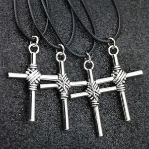 10pcs Retro Cross Pendants Necklaces Alloy Charms HJ24