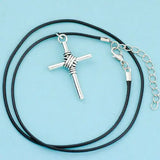 10pcs Retro Cross Pendants Necklaces Alloy Charms HJ24