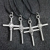 10pcs Retro Cross Pendants Necklaces Alloy Charms HJ24