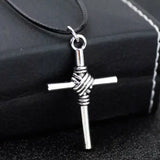 10pcs Retro Cross Pendants Necklaces Alloy Charms HJ24