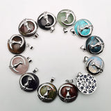 Natural Stone Cat Pendant for Jewelry Making Charm Accessories