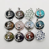 Natural Stone Cat Pendant for Jewelry Making Charm Accessories