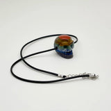 Chakela Skull Pendant Amethyst Lapis Lazuli Necklace Jewelry
