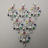 Stone Alloy Women Pendants & Necklaces for Jewelry Making 12pcs/lot