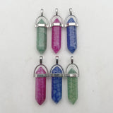Natural Stone Blast Agate Pendant Necklace for Jewelry Making