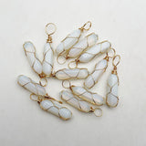 Opal Pendulum Crystal Pillar Pendant Necklace for Jewelry Making