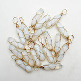 Opal Pendulum Crystal Pillar Pendant Necklace for Jewelry Making
