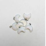 Opal Moon Pendants for Jewelry Making - Set of 24