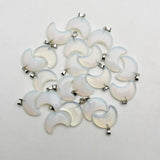 Opal Moon Pendants for Jewelry Making - Set of 24