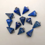 Lapis Lazuli Cone Charms Pendant for Jewelry Making 12pcs/lot
