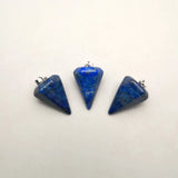 Lapis Lazuli Cone Charms Pendant for Jewelry Making 12pcs/lot