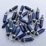 Natural Stone Pendulum Pendants Mixed Charm Point Pendants 36pcs/lot