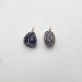Natural Stone Amethyst Pendant Necklaces for Jewelry Making