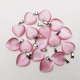 20MM Pink Cat Eye Stone Pendant Necklace for Jewelry Making