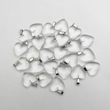 20mm Glass Heart Pendants Necklace for Jewelry Making Charms Accessories