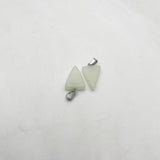 50pcs Triangle Luminous Pendulum Stone Pendants Necklaces 18x12mm