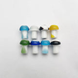 Glass Pendant for Jewelry Making Mushroom Charm DIY Accessories 12PC 15X20MM