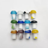 Glass Pendant for Jewelry Making Mushroom Charm DIY Accessories 12PC 15X20MM