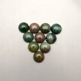 12mm Oval Agate Cabochon Beads 50Pc Jewelry Making DIY Accessories