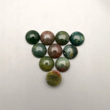 12mm Oval Agate Cabochon Beads 50Pc Jewelry Making DIY Accessories
